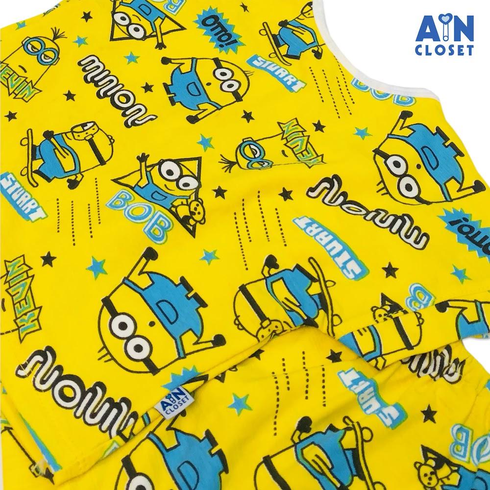 Bộ quần áo ngắn unisex họa tiết Minions thun cotton - AICDBTJ9XQ5U - AIN Closet