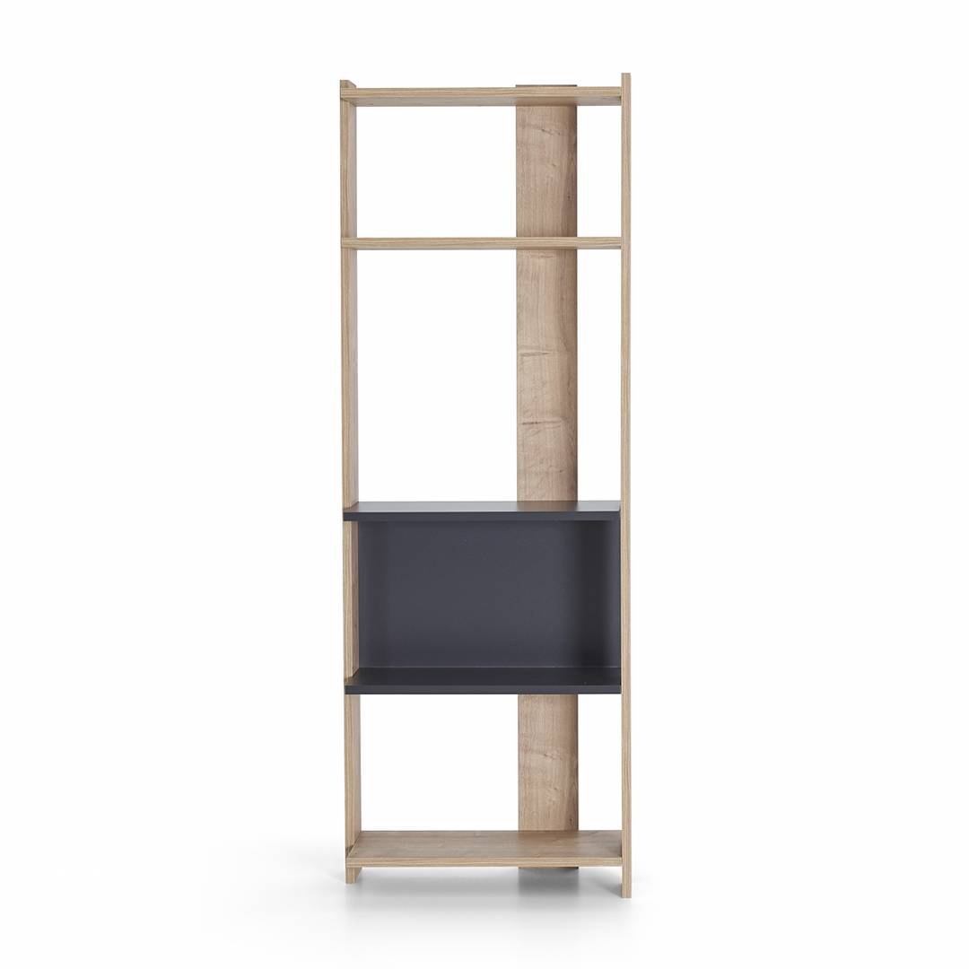 Kệ sách gỗ hiện đại SMLIFE Bowie – Size M | Gỗ MDF dày 17mm chống ẩm | D60xR28xC160cm