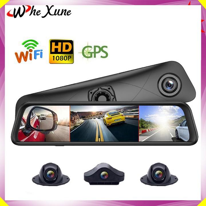 Camera hành trình 360 độ gương ô tô cao cấp Whexune K960 - Ram: 2GB, Rom: 32GB - Android: 5.1, 3G/4G, Wifi - Hàng Chính Hãng