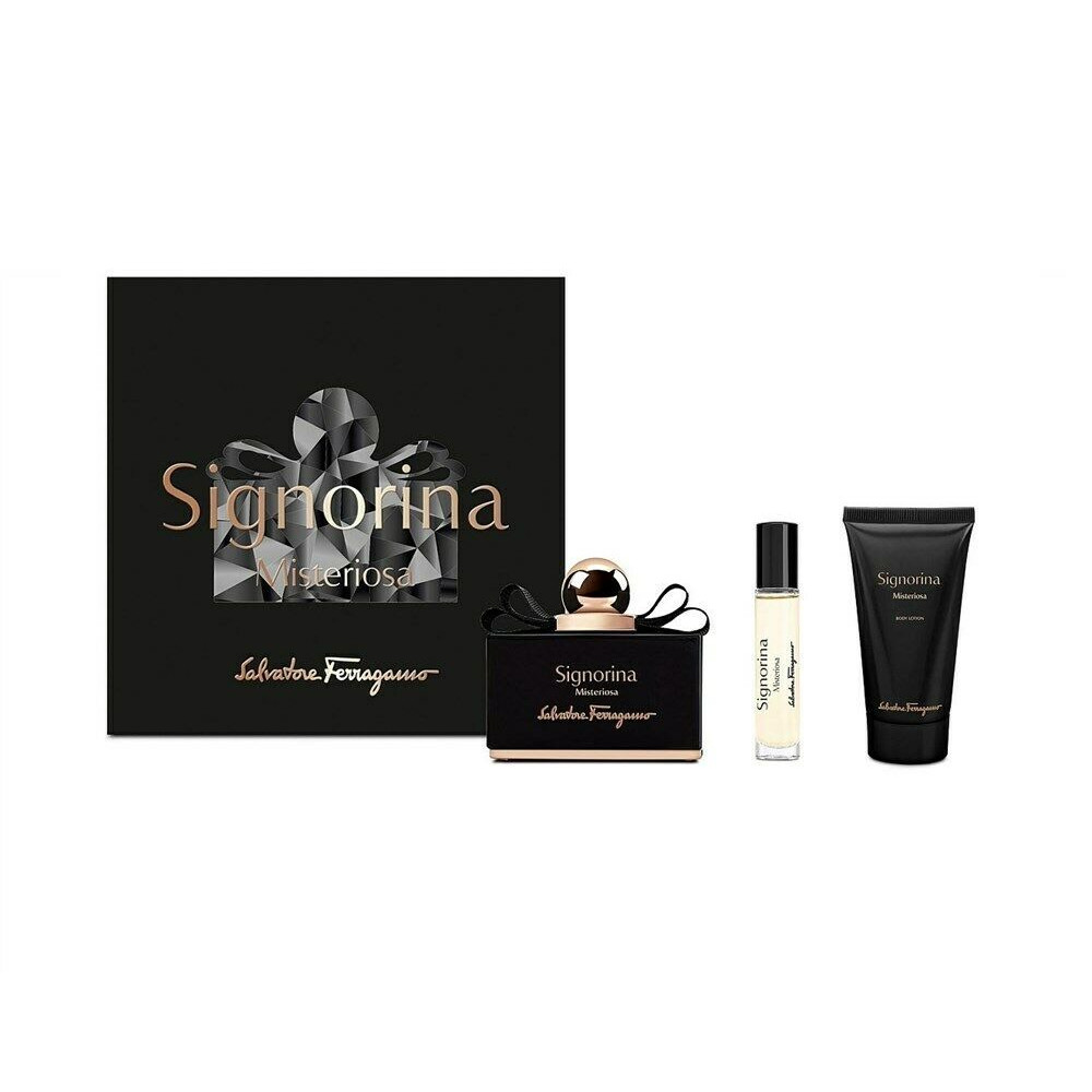 Bộ Nước Hoa Nữ Salvatore Ferragamo Signoria Misteriosa (100ml + mini 10ml + lotion 50ml)