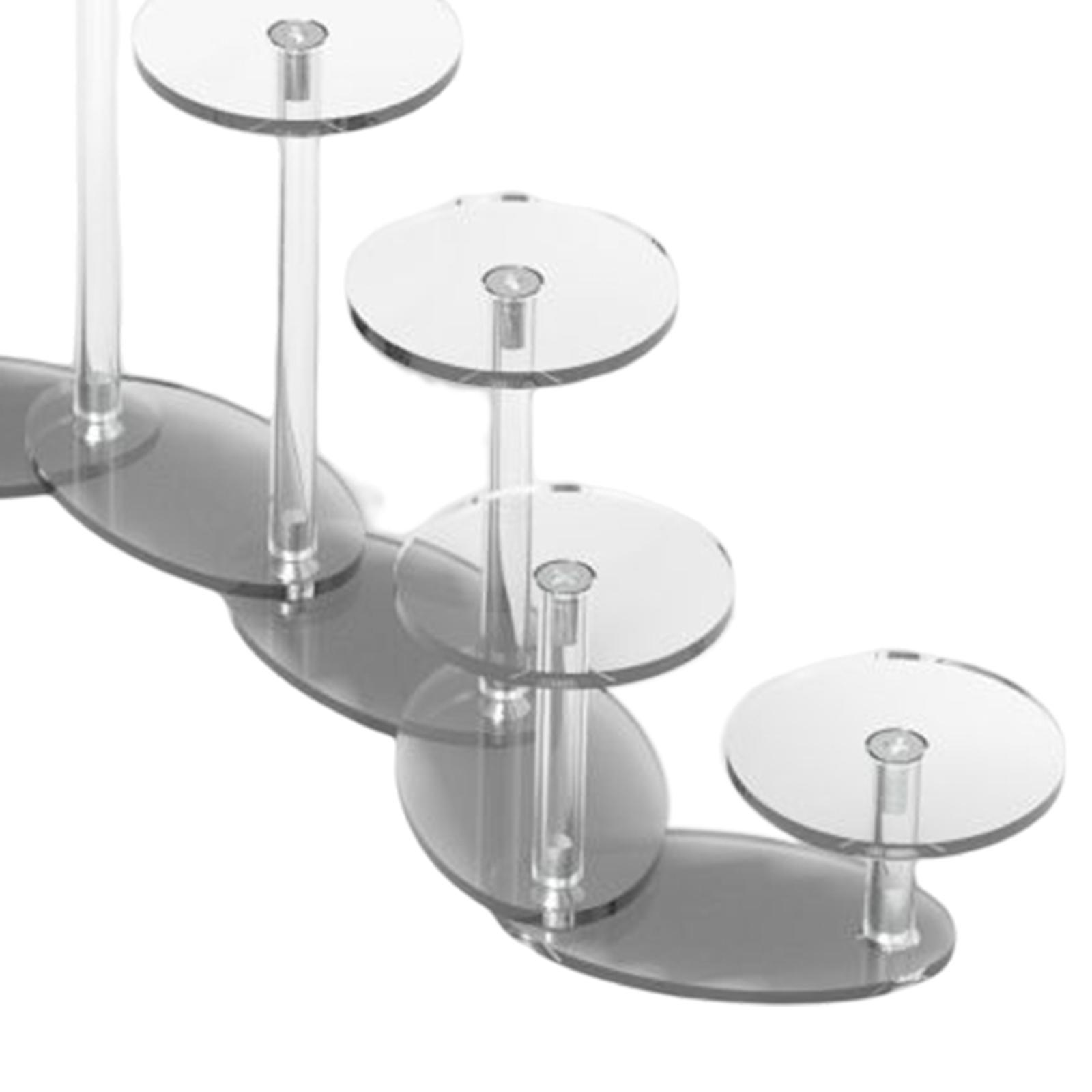 Acrylic Cupcake Display Stand Round Decorative for Birthday Party Decor