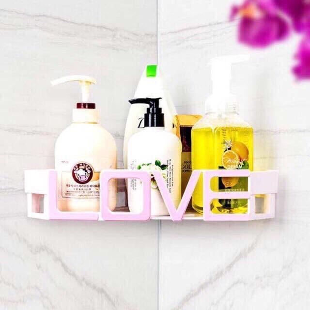 Kệ dán góc tường chữ love