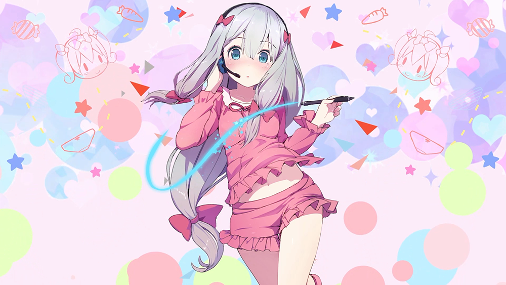 Poster A4 dán tường Anime, decal 21x30 trang trí có keo EroManga-Sensei Wallpapers (3).png