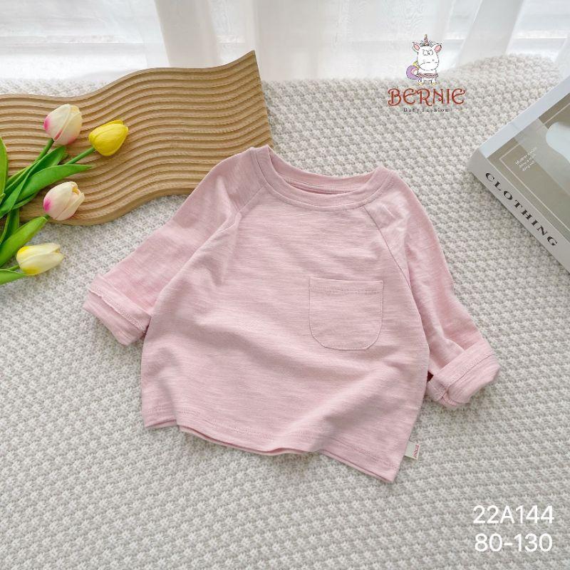 Áo thun dài tay cho bé gái, chất liệu cotton xước mềm mại thoáng mát