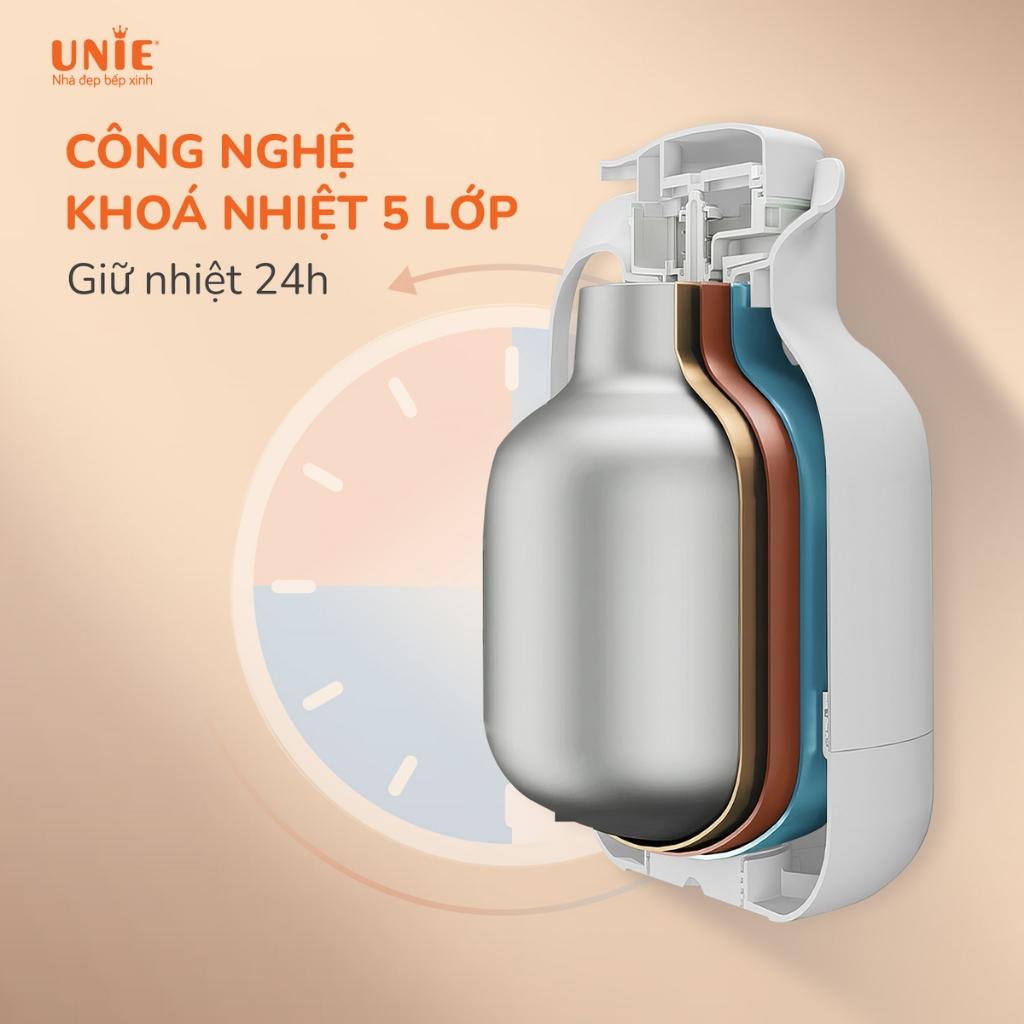 Phích giữ nhiệt UNIE UKW08,Công nghệ khoá nhiệt 5 lớp, dung tích 2l, màu sắc trang nhã- hàng chính hãng