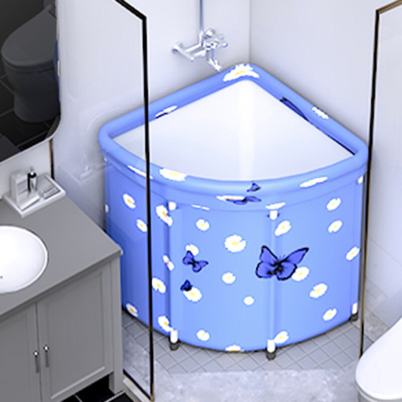 Bồn Tắm Gia Đình Hình Tam Giác Có Thể Đặt Góc Tường Spa Bathtub Có Thể Gập Gọn