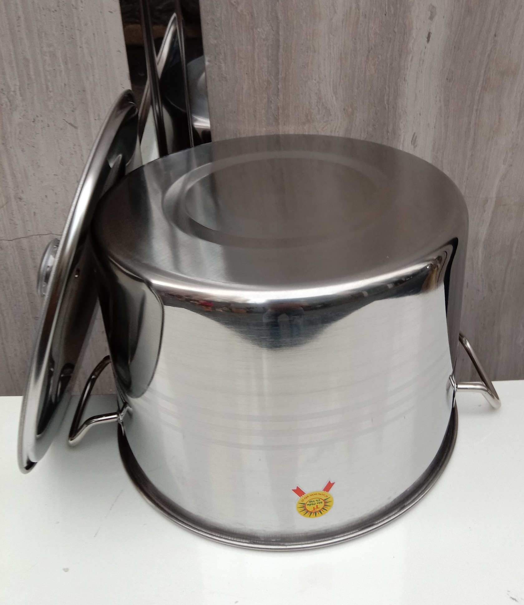 NỒI LUỘC GÀ HẦM INOX CAO 25CM ĐƯỜNG KÍNH MIỆNG 30CM