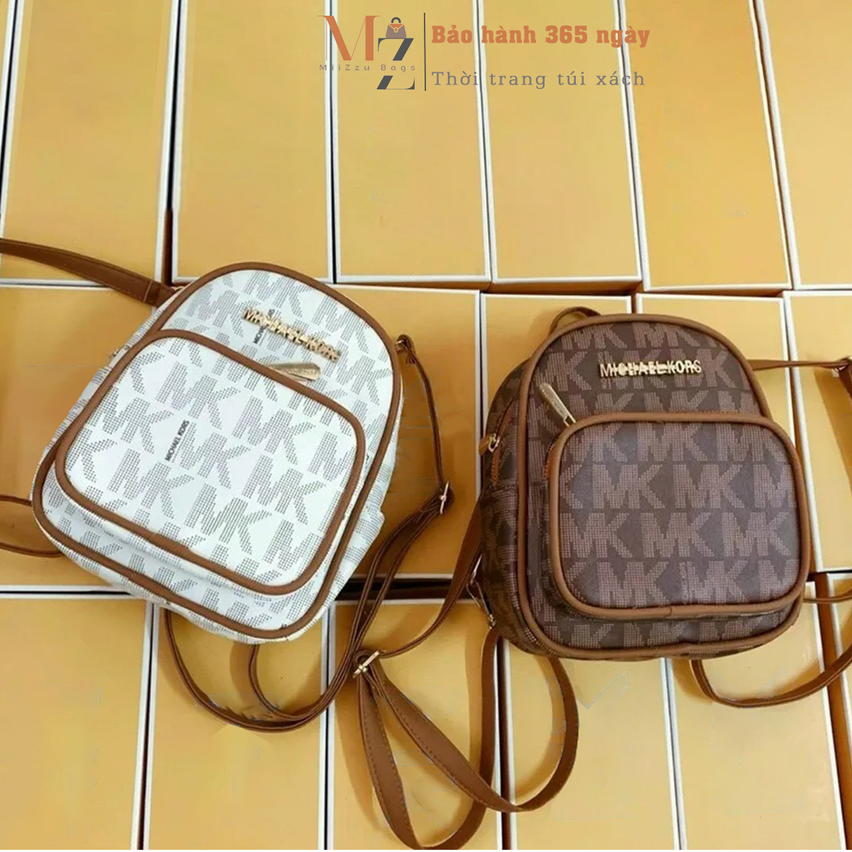 Balo nữ mini MiiZzu thời trang du lịch, đi học, đi chơi phong cách Hàn Quốc dễ thương da mềm cao cấp size 21cm