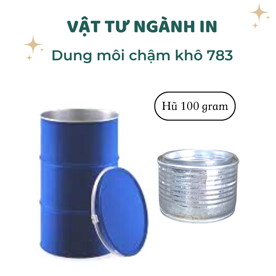 100 gram Dung môi chậm khô 783 làm chậm khô mực in lụa hệ dầu, chống bít bản