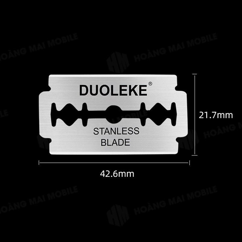 Dao lam DUOLEKE Stanless blade( Hộp 10 lưỡi)