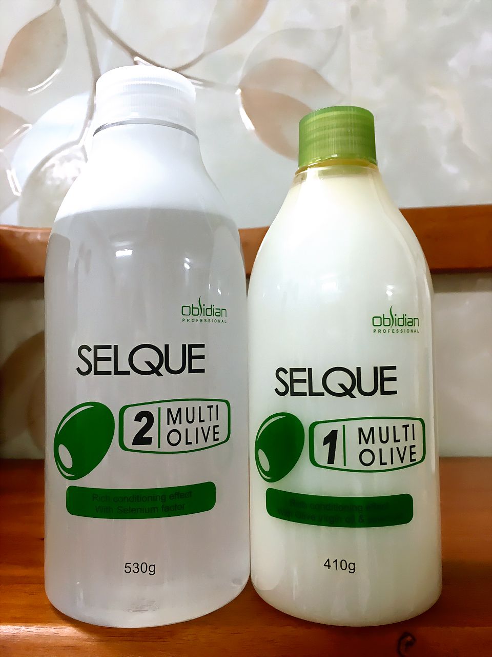 Huốc uốn lạnh oliu Obsidian Professional Selque Multi Olive Perm Hàn Quốc 410g/530ml