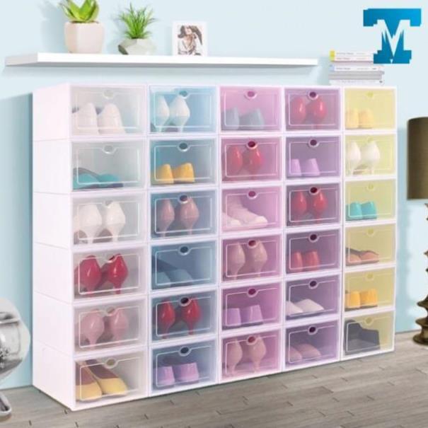 Hộp Đựng Giày Nắp Nhựa MIKA Đa Năng Tiện Dụng 33 x 23 x 13 cm