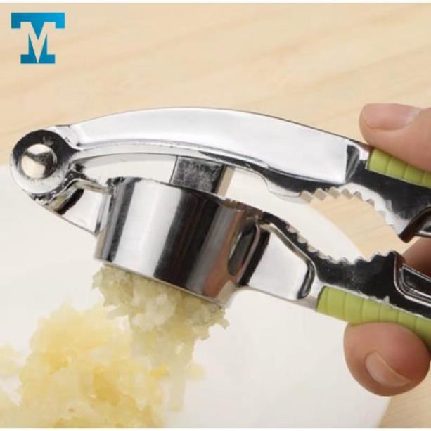 Dụng cụ kẹp tỏi, hành thông minh cho nhà bếp-Kẹp tỏi 3 in 1 inox xịn