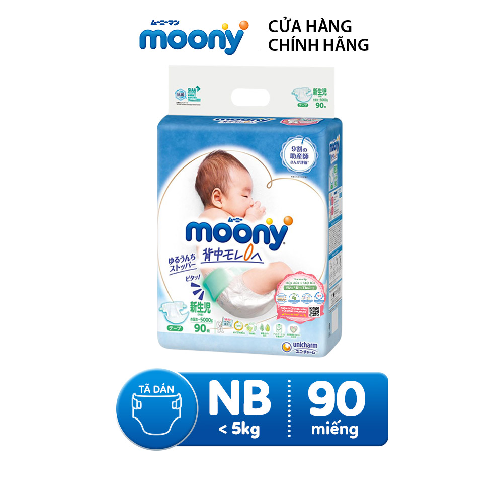 Combo 4 Gói Tã Quần Moony Bé Trai Gói Đại L44