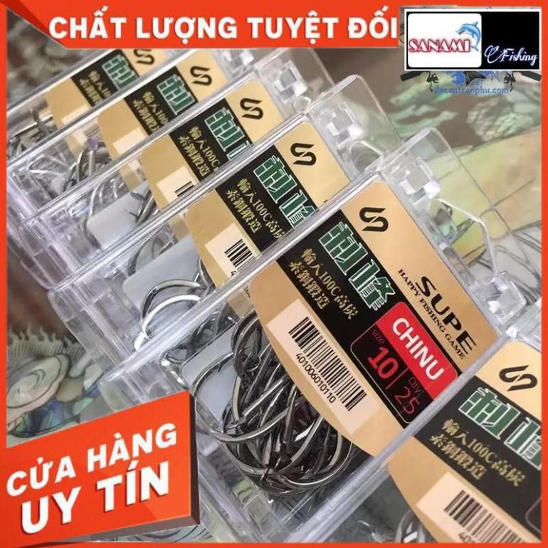 Lưỡi Câu Cá Chinu Super Nhật Có Ngạnh Siêu Bền, Cực Sắc Bén - Sanami Fishing hàng sịn