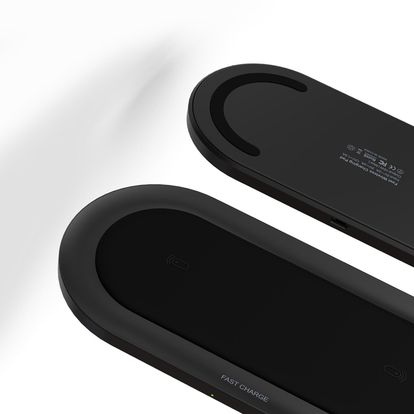 Wireless  20W  Dual Charging Pad for  No  Adapter