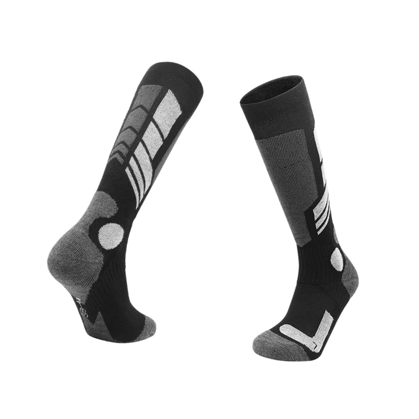 Ski Socks Winter Knee High Socks for Snowboarding Volleyball Mens Women