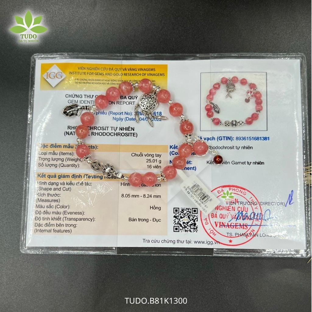Vòng Tay Nữ Đẹp - Vòng Phong Thủy Đa Mệnh TUDO VCBDAOH AG925 B81K1300 Charm Dreamcatcher