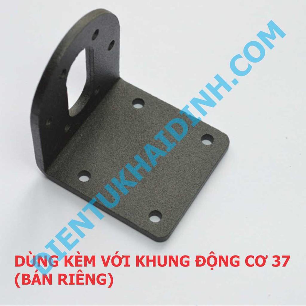 động cơ giảm tốc 37 6-24V 32-120V/P, trục D 6mm kde2510