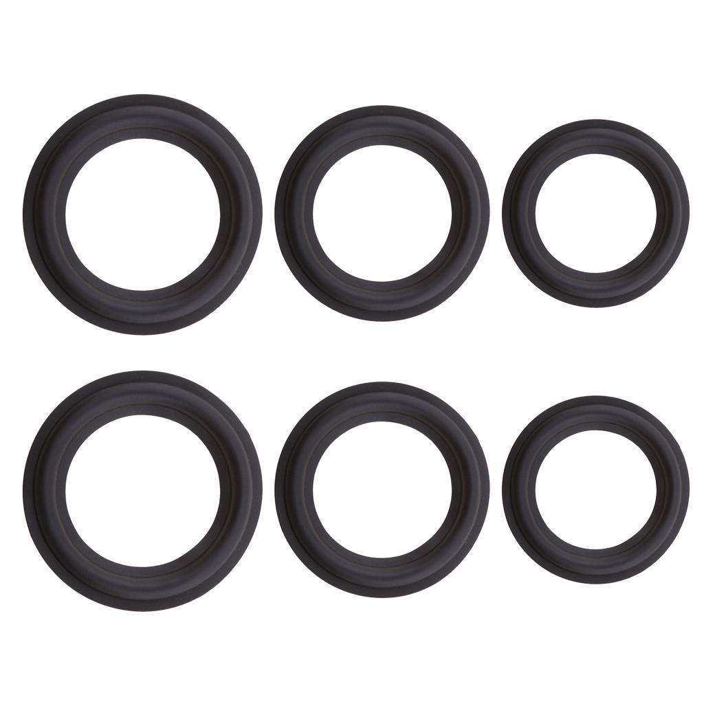 6pcs Audio Speaker Rubber Foam Speaker Edge Repair 3 Inch 4 Inch 5 Inch