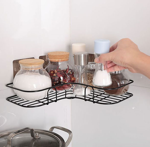 Kệ Góc Dán, Bắt Vít Treo Tường Sơn Chống Gỉ Tối Ưu Không Gian