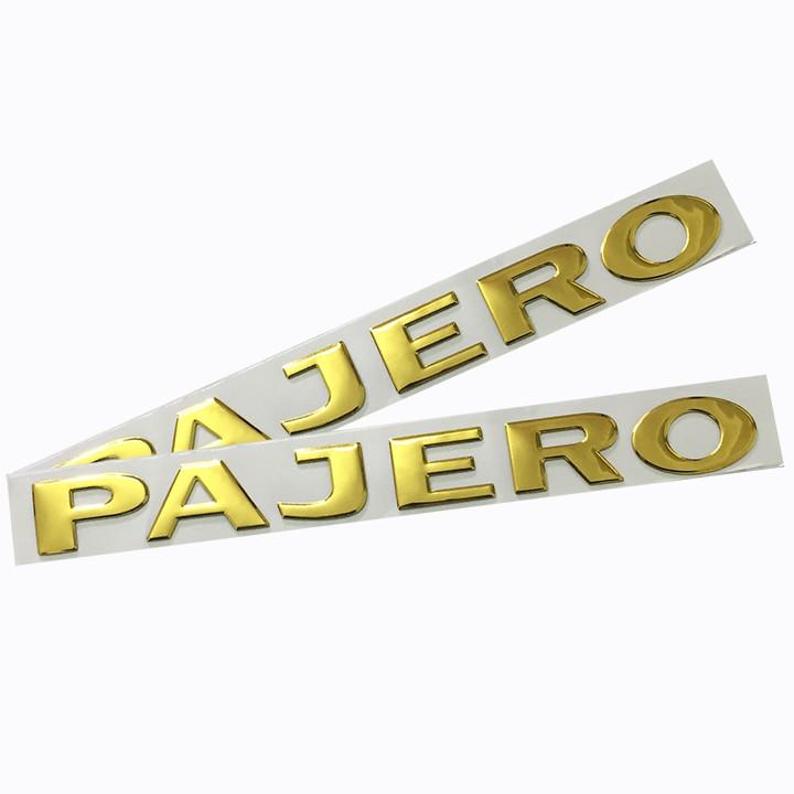 Tem Logo Nổi PAJERO Dán Trang Trí Đuôi Xe giá tốt