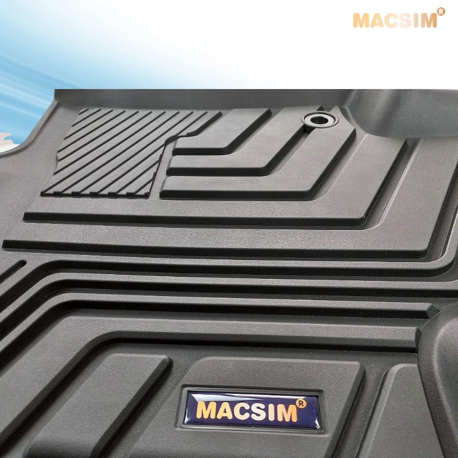 Hình ảnh Thảm lót sàn xe ô tô Toyota Highlander 2020 + nhãn hiệu Macsim - chất liệu nhựa TPE đúc khuôn cao cấp - màu đen