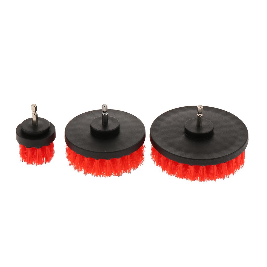 3PCS 2/4/5inch Tile Grout Cleaning Drill brush Scrub Brush Drill Kit