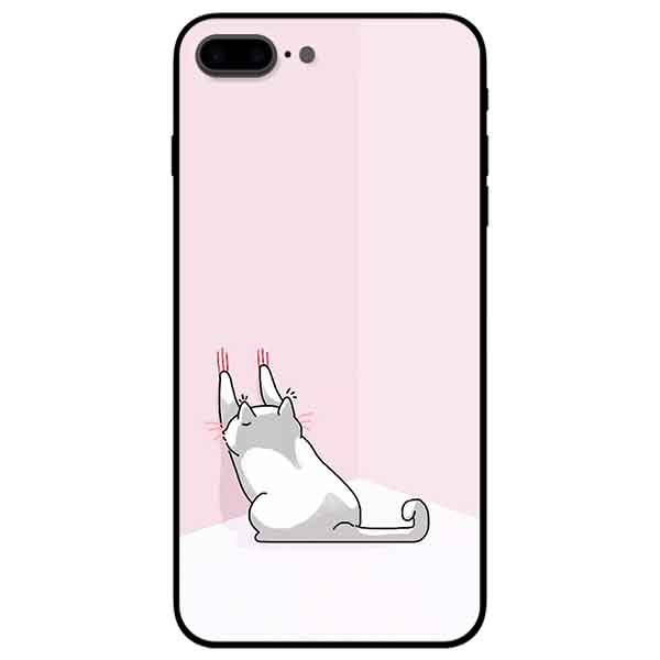 Ốp lưng in cho Iphone 7 Plus/ 8 Plus Mẫu Mèo Cào