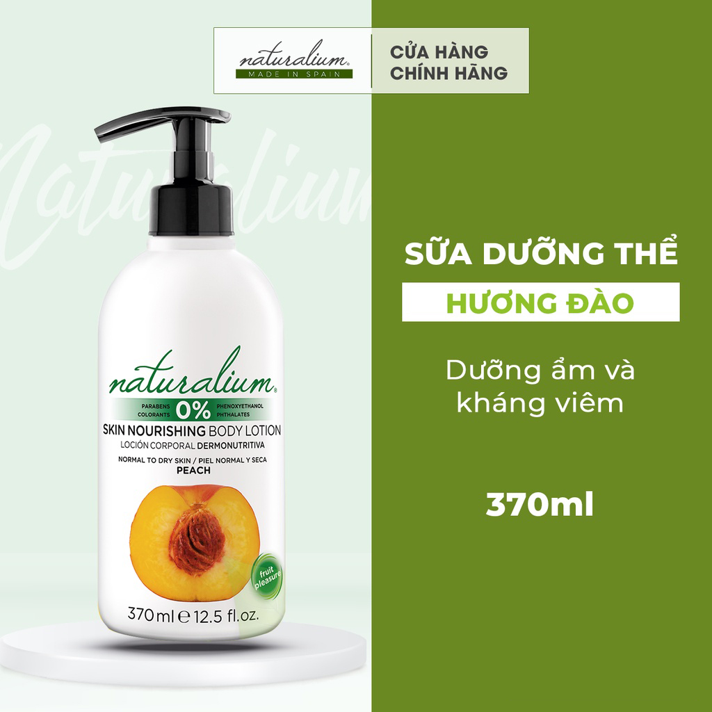 Sữa dưỡng thể NATURALIUM Skin Nourishing Body Lotion 370ml chiết xuất tự nhiên giúp tiêu viêm, nuôi dưỡng & tái tạo da