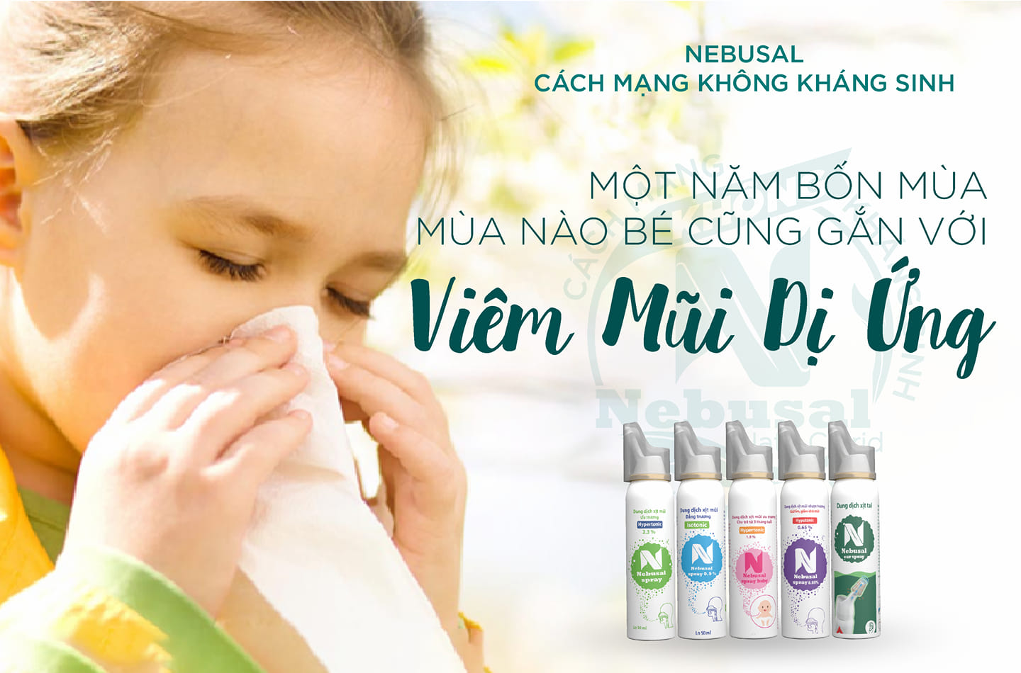 Dung dịch muối biển ưu trương giúp vệ sinh tai hàng ngày, làm sạch ống tai, giúp phá vỡ, loại bỏ và ngăn ngừa tích tụ ráy tai, rửa sạch bụi bẩn Nebusal Ear Spray 3.5% (Hộp 1 chai 50ml)