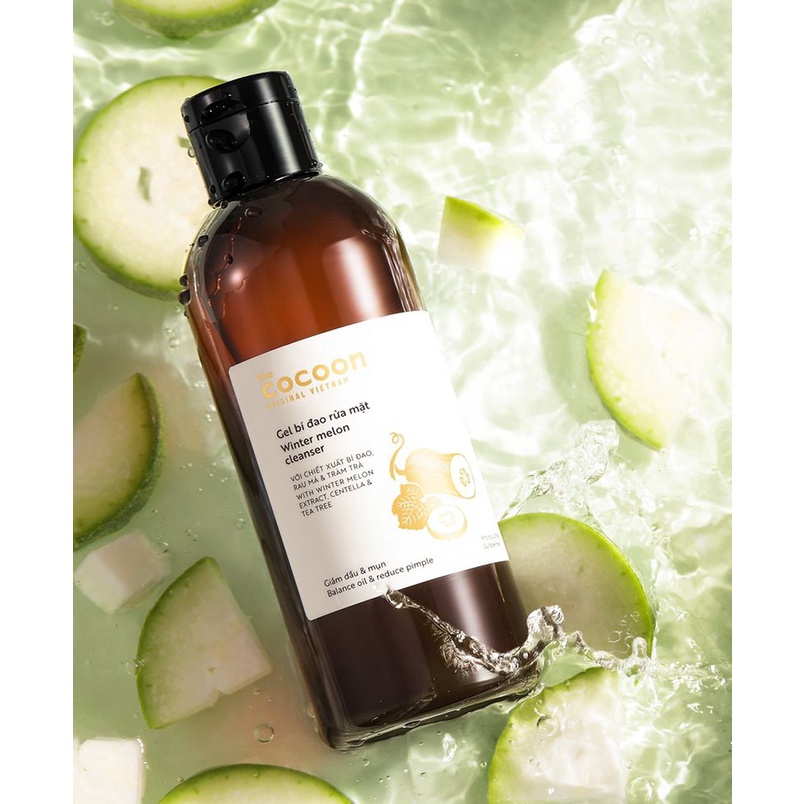 Gel Rửa Mặt COCOON Bí Đao Làm Giảm Dầu & Mụn 310ml - Sản Phẩm Chính Hãng Tại Zitore