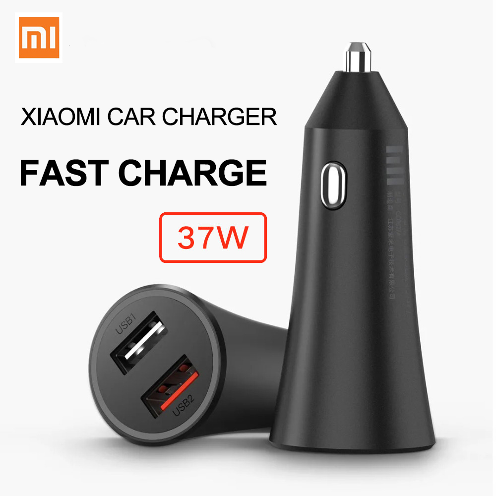 Sạc xe hơi Xiaomi sạc nhanh 2 cổng Usb 27W và 18W - Hàng chính hãng