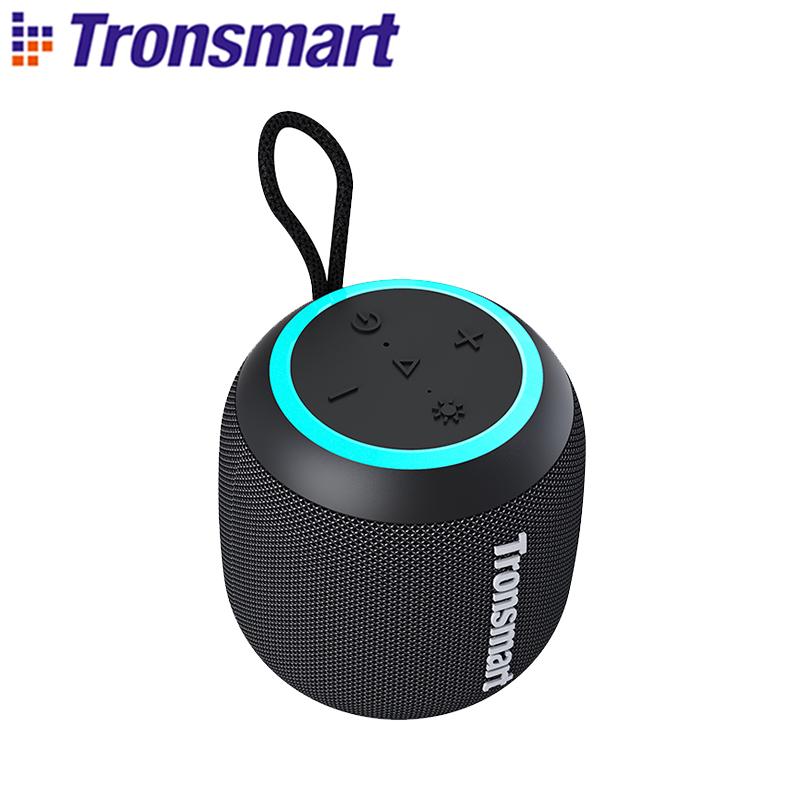Loa Di Động Tronsmart T7 Mini TWS Bluetooth 5.3 Với Âm Bass Cân Bằng, Chống Nước IPX7, Chế Độ Đèn LED Cho Ngoài Trời Color: Grey T7 Mini