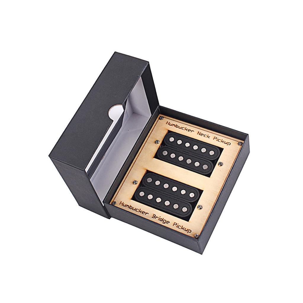2Pcs Alnico 5 Guitar Double Humbucker Neck Bridge Pickups Guitar Parts Set
