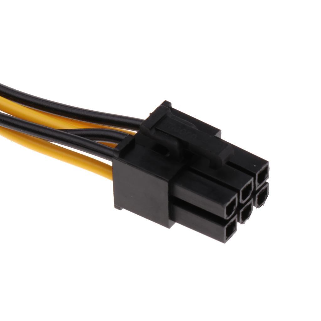 PCI-E 6-pin To 6+2-pin Power Splitter Cable Graphics Video Card Cord