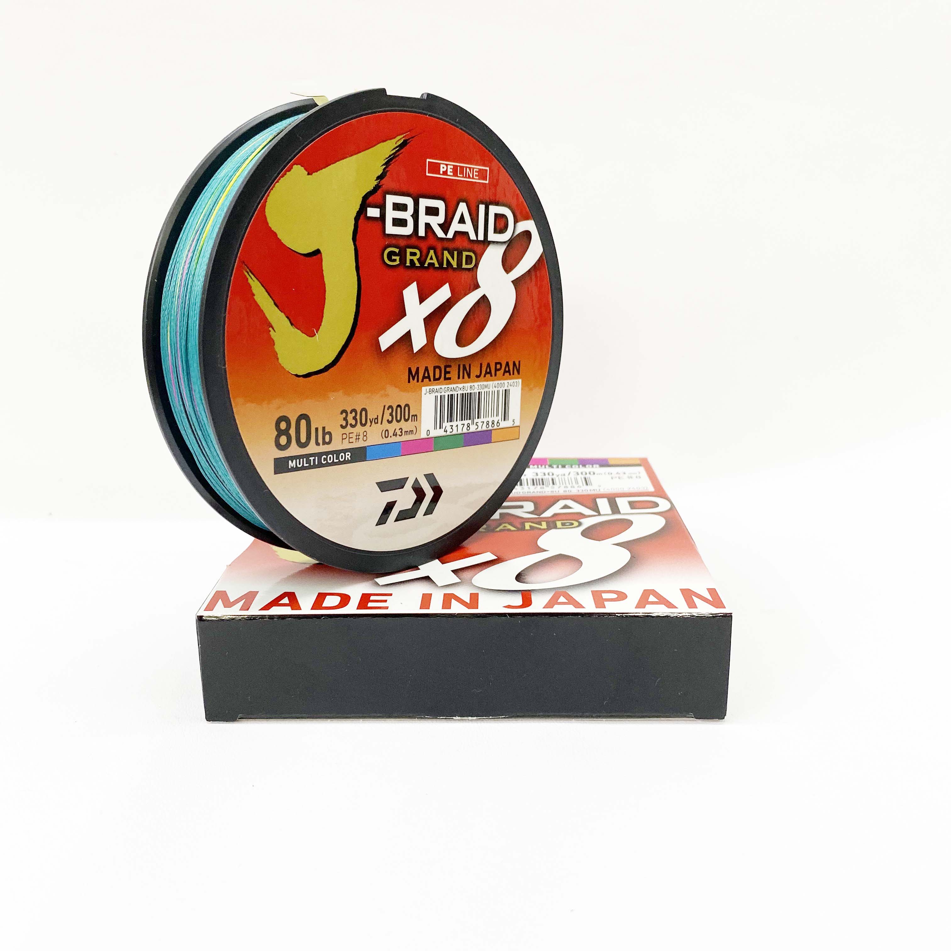 Dây câu cá Daiwa PE JBraid Grand X8 (Dây siêu bền Multicolor)