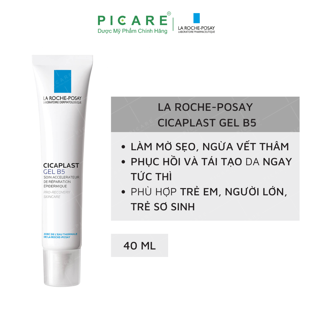 Gel Dưỡng La Roche-Posay Làm Mờ Sẹo, Giúp Làm Dịu Cicaplast B5 40ml
