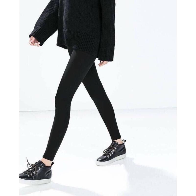 Quần legging lót lông siêu ấm