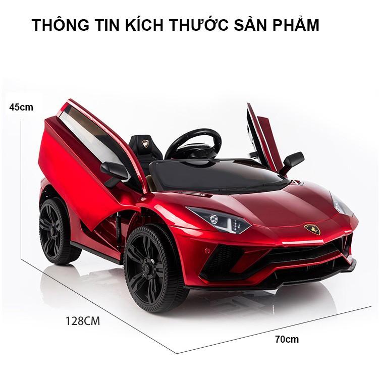 Xe ô tô điện trẻ em kiểu dáng siêu xe Lamborghini LT 998 2 chỗ ngồi Ắc qui 12V/7Ah Bảo hành 06 tháng