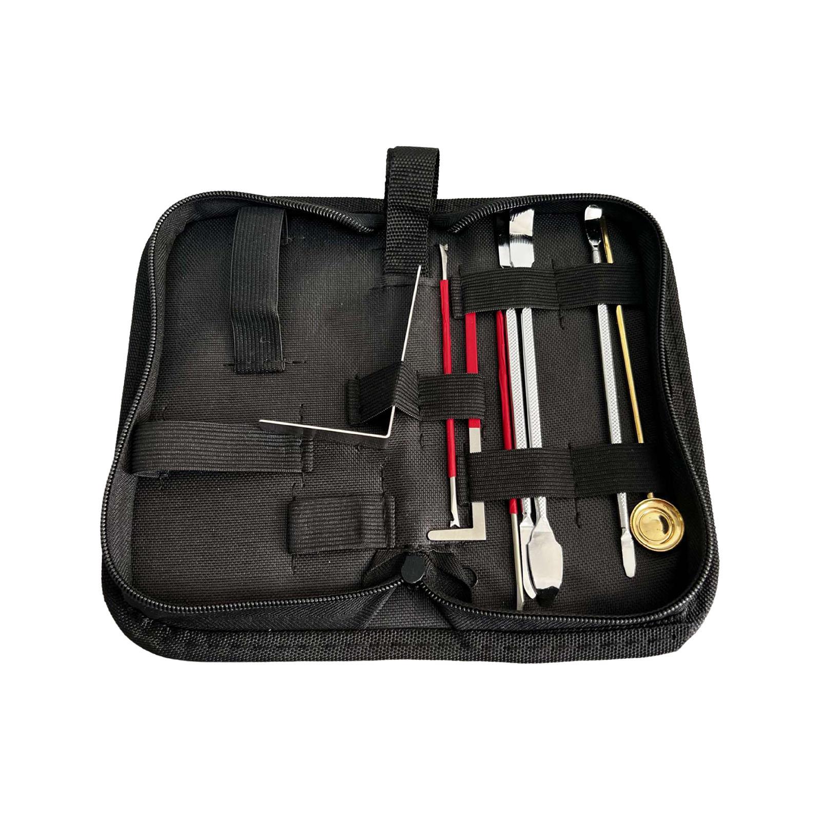 8Pcs Stainless Steel Clarinet Repair Tool Kit,Gasket Adjustment,Woodwind Instrument Maintanance Kit with Carry Case for Oboe Piccolo Clarinet