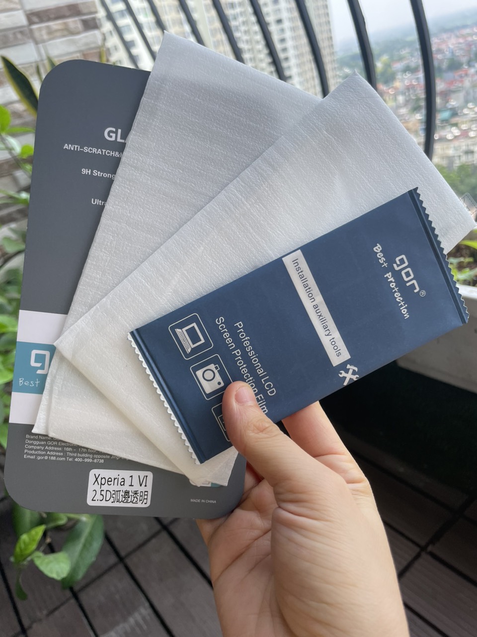 Bộ 2 Kính cường lực GOR cho Sony Xperia 1 VI ( mark 6) trong suốt 2.5D ( 2 miếng) Hàng nhập khẩu