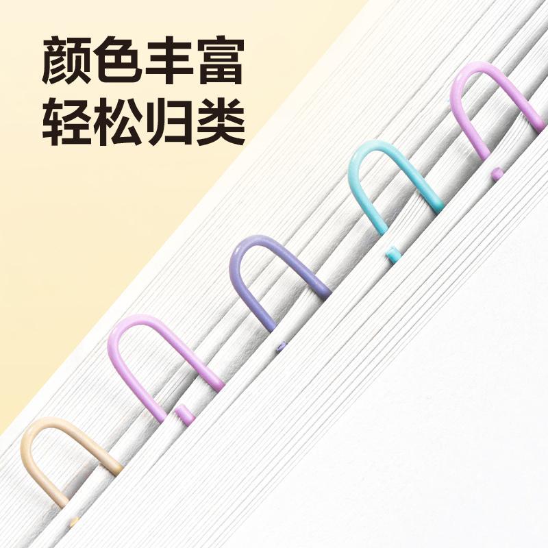 Hộp 100 Ghim Vòng Nhiều Màu - Deli 0024-A