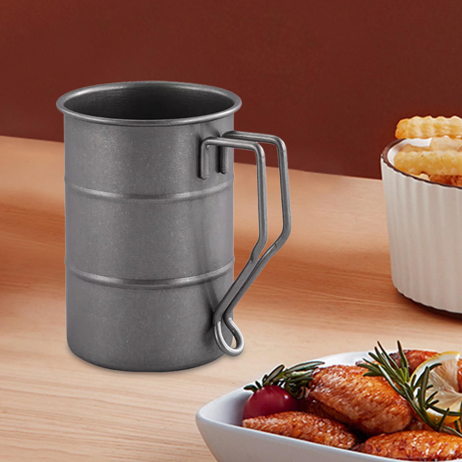 Coffee Mugs Tea Mugs Drinkware Reusable Portable 350ml Drinking Cup Camping Cup for Outdoor Home Office Hiking Picnic Fishing