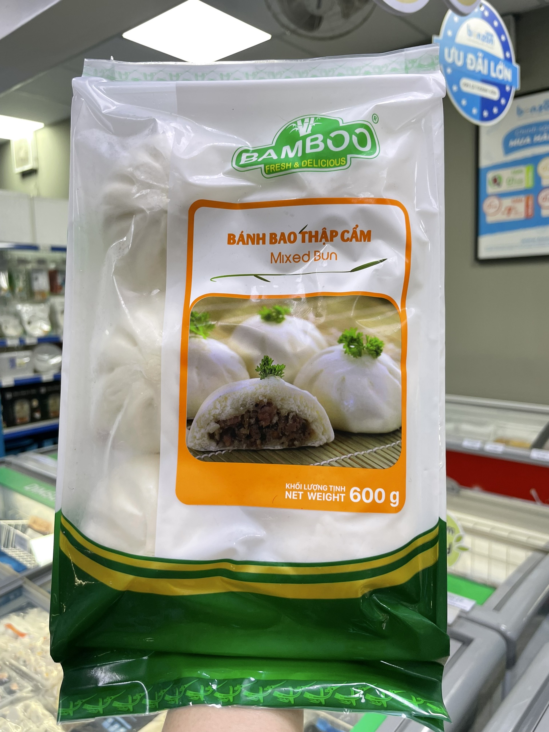 Bánh bao thập cẩm Bamboo 600gr