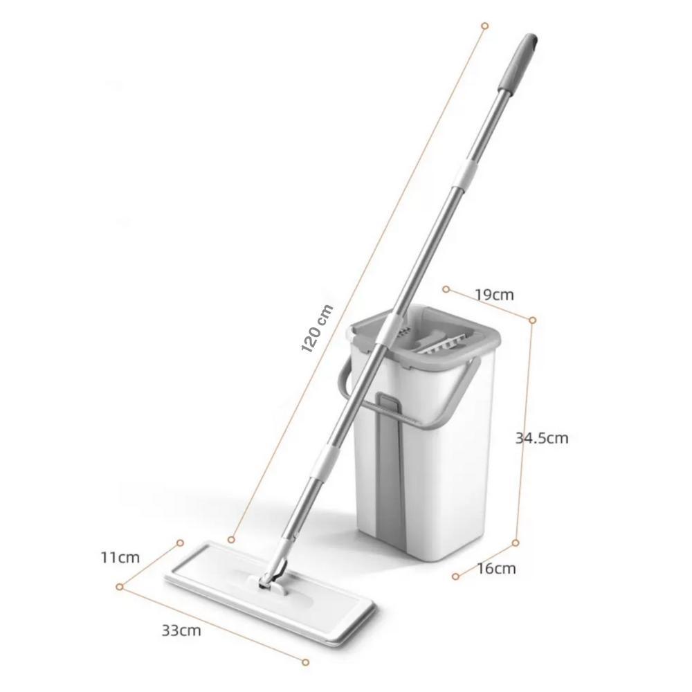Bộ chổi lau Nhà thông thái Tự Vắt GOSO Plus, Chổi Lau Nhà Xoay 360 Độ, Tách Chiết Nước Bẩn Hiện Đại