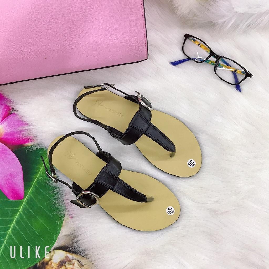 Dép Sandal Nữ Đế Bệt Xỏ Ngón, Sandal Nữ Đế Bằng Siêu Cute