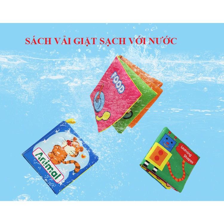 Combo sách vải - sách vải cho bé kích thích thị giác với nhiều chủ đề bằng tiếng anh giúp bé vừa học vừa chơi