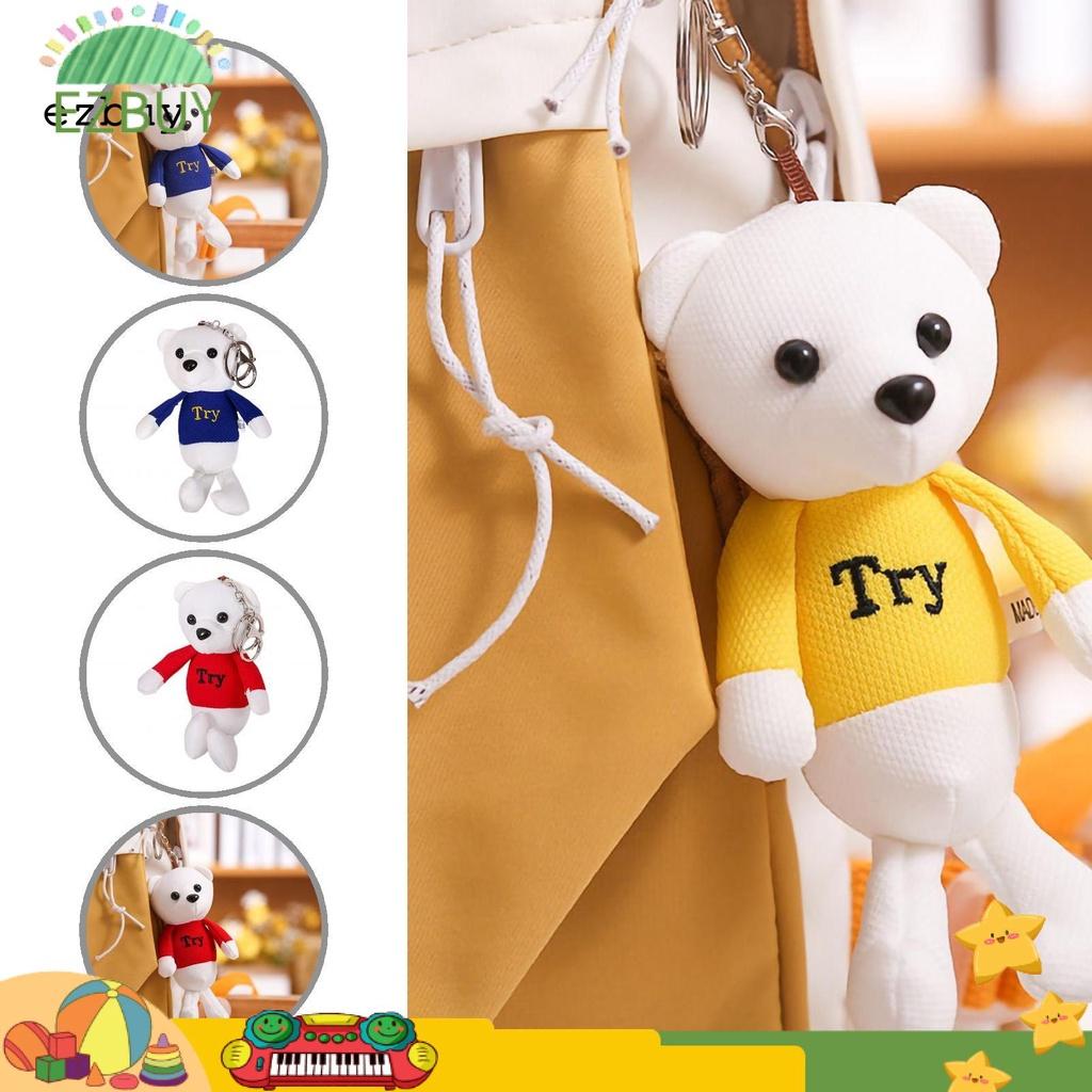 Cute Key Pendant Cartoon Bear Plush Pendant Decorative for Decoration