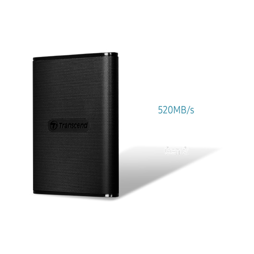 Ổ cứng gắn ngoài SSD Transcend ESD270C 250GB/500GB/1TB/2TB USB 3.1 Gen 2 type C – Hàng Chính Hãng